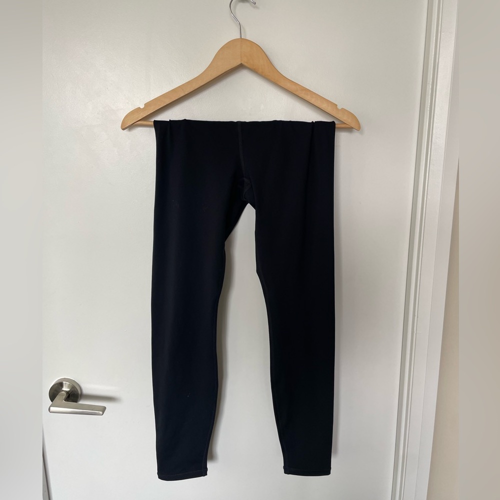 Fabletics Leggings Ruffle Detail Black Size M Fabletics x Madelaine Petsch